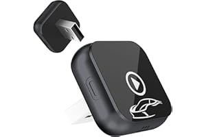 Mini Wireless Carplay Adapter for iPhone - Carplay Wireless Adapter Car Play Bluetooth, Compatible with iPhone iOS 10+, Darkg