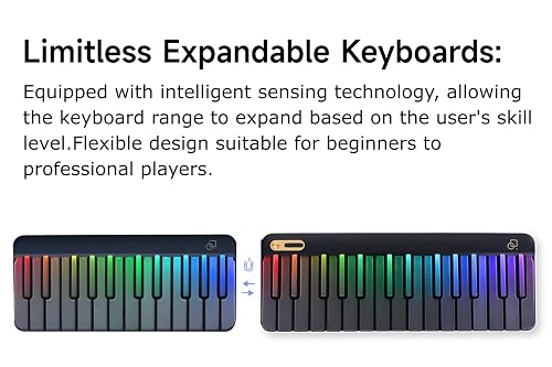 Popupiano Smart Piano Keyboard,59-Key Digital Piano for Beginners
