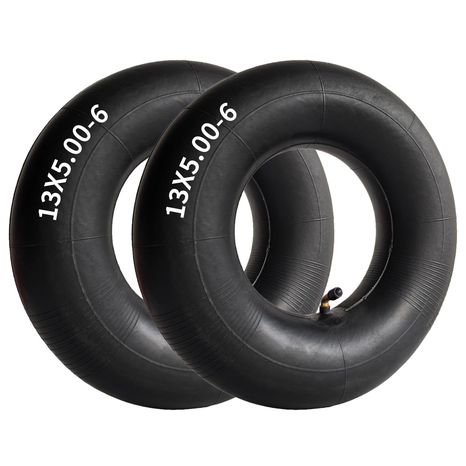 Photo 1 of 13x5.00-6 Inner Tube, 5.00-6/4.00-6 Tires Replacement, 13 Inch Replacement Tire [Thickened] [45°Angled Valve Stem] (2 Pack)