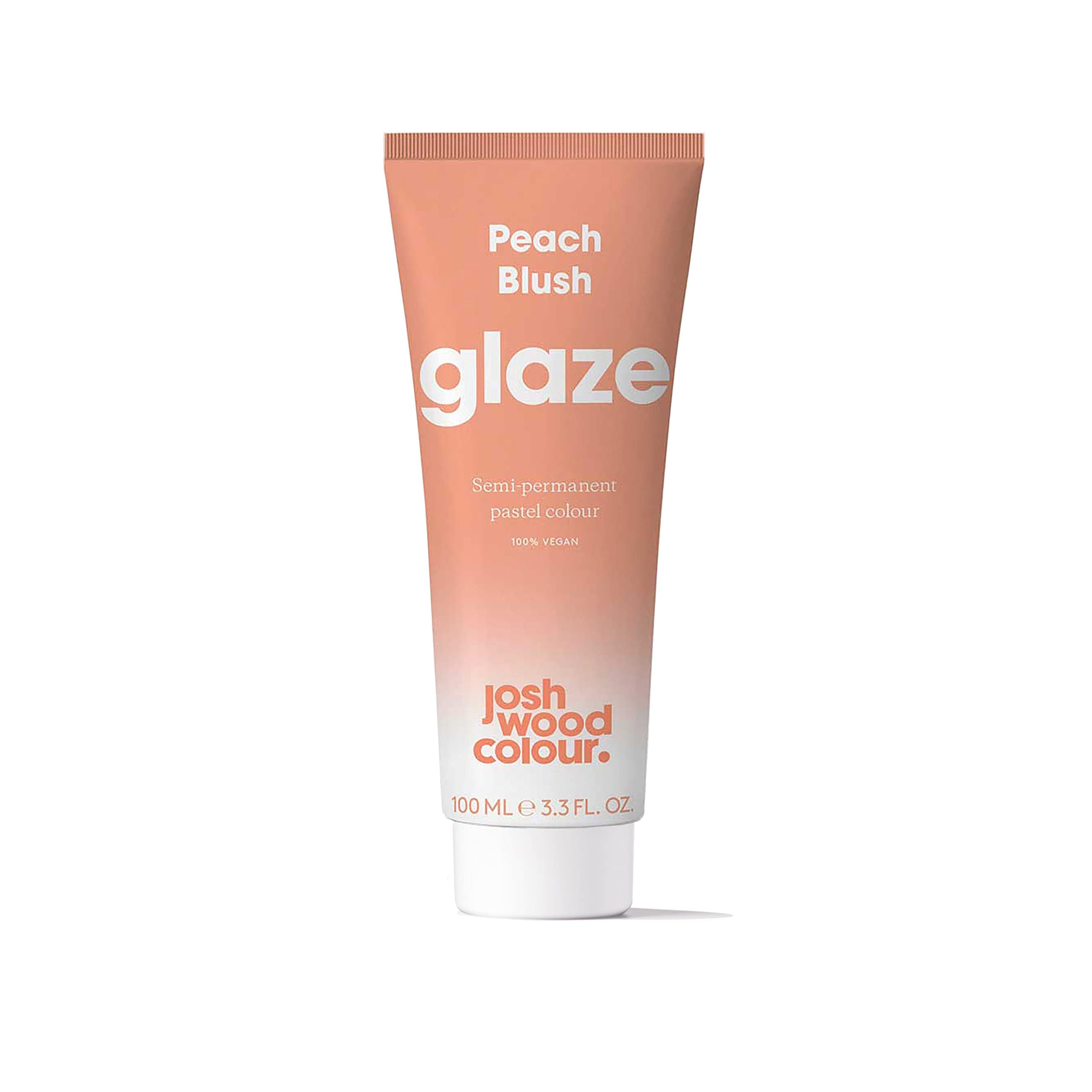 Josh Wood Colour Glaze (Peach Blush) - Semi-permanent Hair Mask - Ammonia-free - Conditions and Nourishes - Lasts Up to 3-5 Washes - For Blonde Hair - 100% Vegan - Cream (100ml)