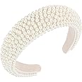 4PCS Headbands For Women And Girls Pearl Non-Slip Wide Padded Headbands Cute And - View #6