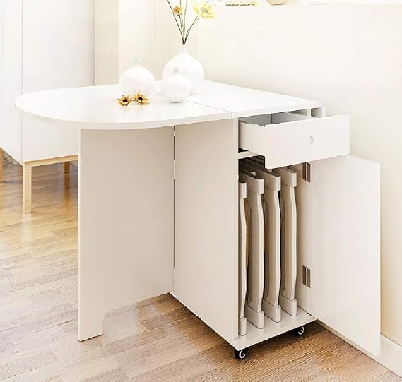 MU Mesa/Silla Plegable para el hogar, Mesa Rectangular multifunción