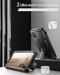 Dexnor for iPhone Xs max Case, [Built in Screen