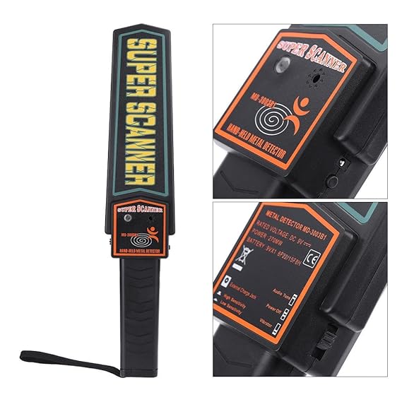 Starnearby Detector de Metales de Mano con pinpuntero de Color Dorado: Amazon.es: Jardín