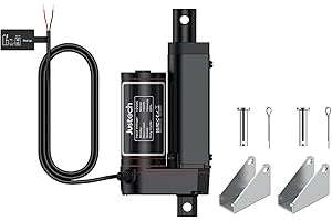 Justech 12V Heavy-Duty Linear Actuator 330lbs/1500N-2inch/50mm Silent IP65 Electric Actuator with Brackets for Electric Windows, RV Adjustments (1500N 50mm)