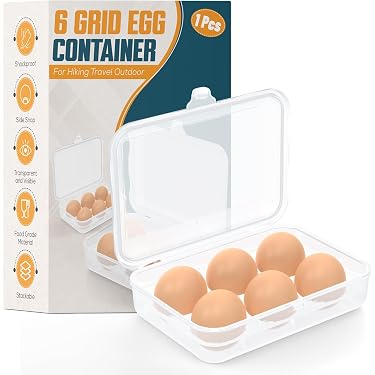 Amazon.com: ZPU Egg Holder Camping, 1Pcs 6 Grid Egg Container