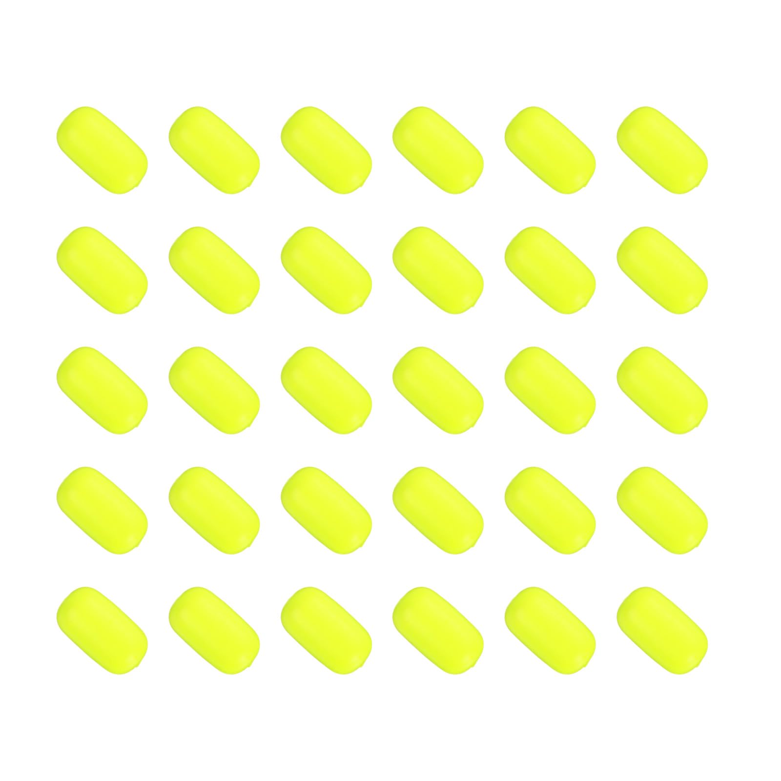 PATIKIL Fishing Foam Floats 0.7Inch, 30Pcs Snell Floats Fly Fishing Strike Indicator for Pompano Floats Walleye Rig Lure, Yellow