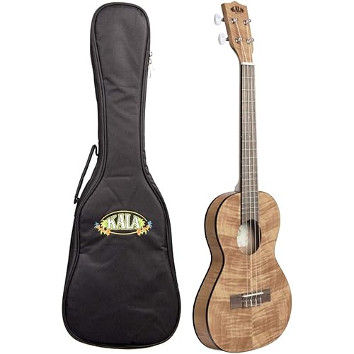 Kala Satin Exotic Mahogany Travel Tenor Ukulele with Bag
