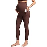 CRZ YOGA Womens Butterluxe Maternity Leggings with Pockets Over The Belly 25" - Workout Active Yoga Pregnancy Pants Soft