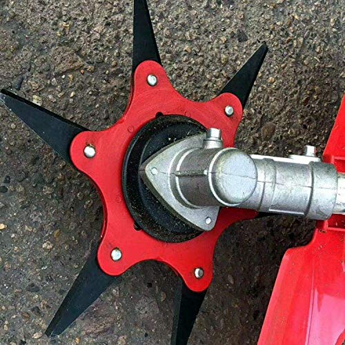6 Teeth Brush Cutter Blade, Metal Weed Eater Brush Clearing Saw Blades Trimmer Cutting Head 65mn Garden Grass Trimmer Head for Lawn Mower