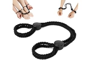 Tabuy BDSM Restraints Sex Bondage Cuffs Rope Handcuffs, Adjustable Handcuffs Ankle Cuff Cotton Ropes Wrist Cuffs Beginner Fet