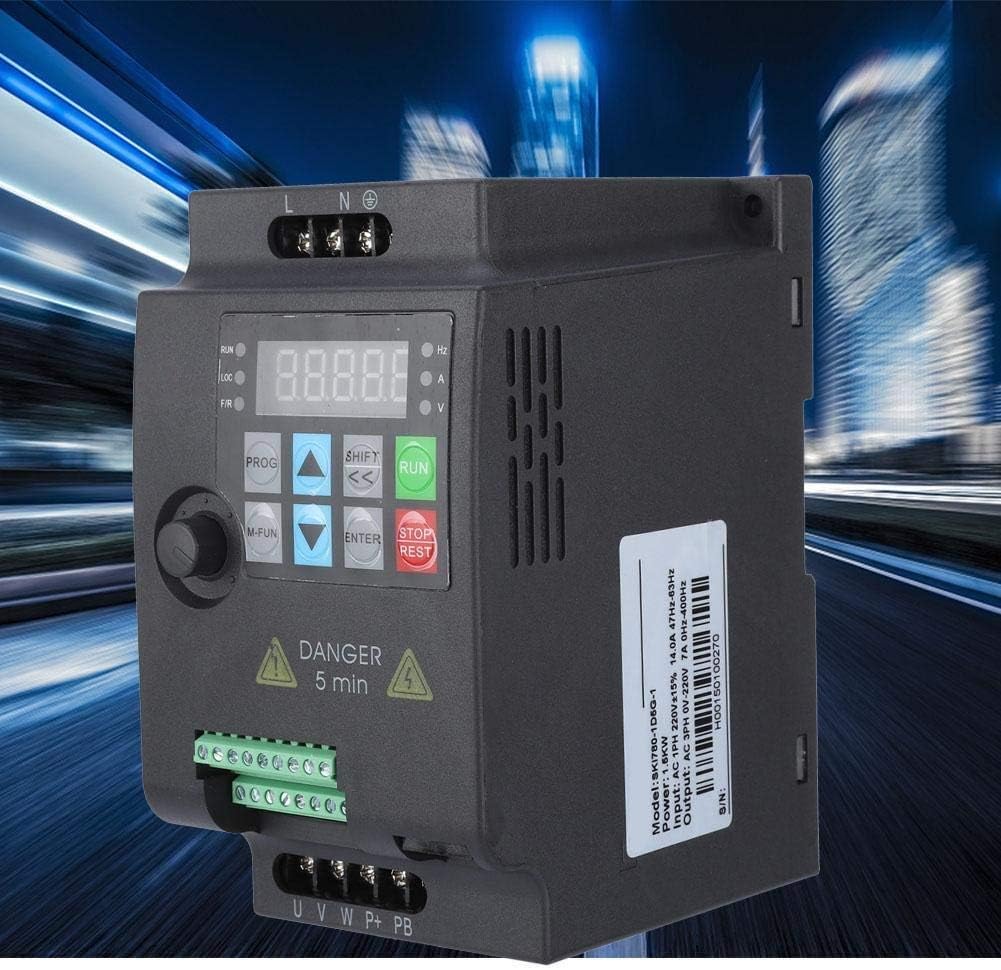 KSTE SKI780 Mini VFD Frequency Converter Inverter 1-Phase 220V to 3 ...