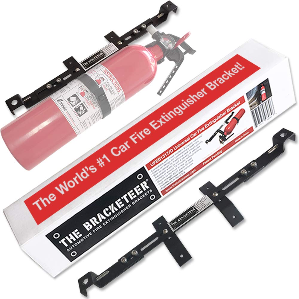 The Bracketeer Car Fire Extinguisher Bracket | Universal Design Fits Most Vehicles