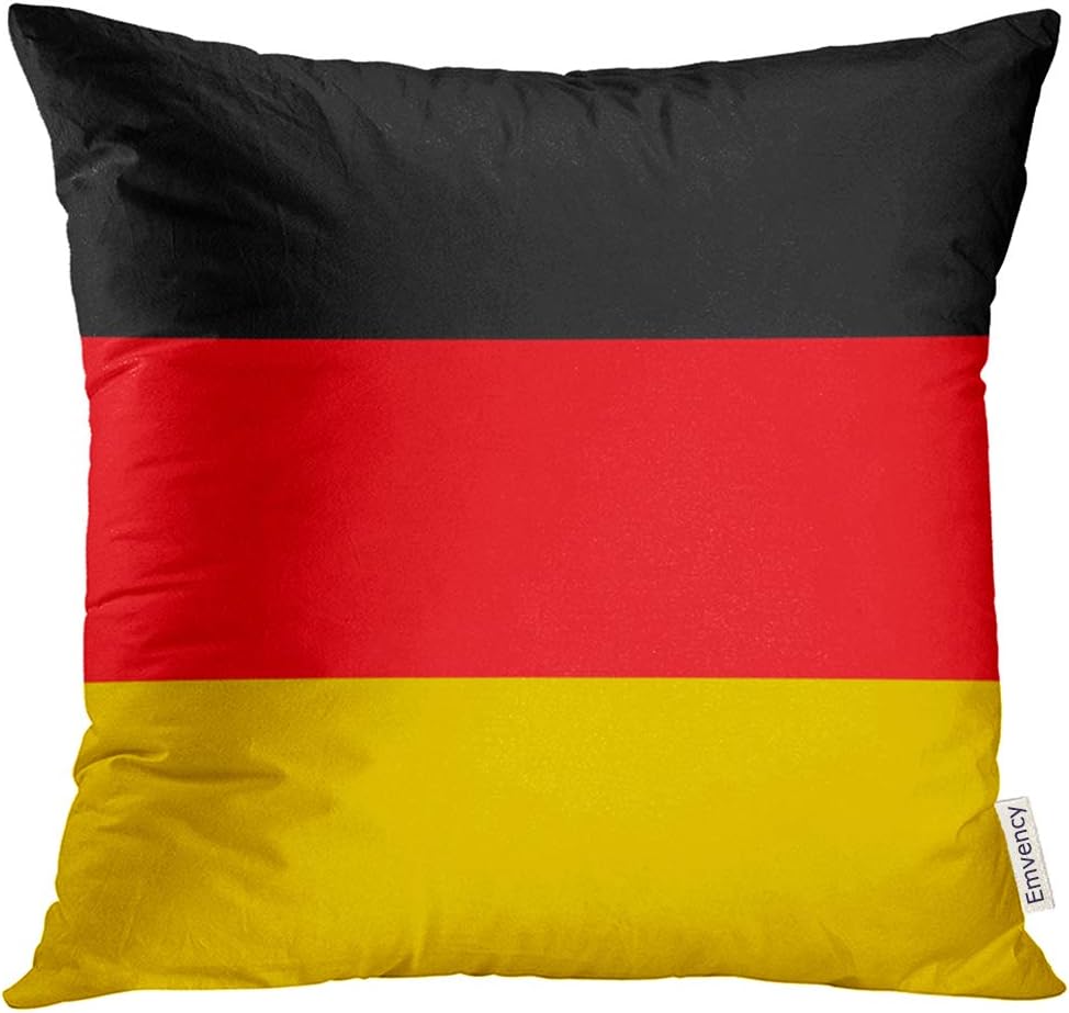 Amazon Com Vanmi Throw Pillow Cover Red Black Germany Flag German