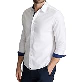 UNTUCKit Wrinkle Free Solid Long Sleeve Shirt for Men | Wrinkle-resistant &amp; moisture-wicking material, made of durable, premium nylon, finished with the perfect untucked length