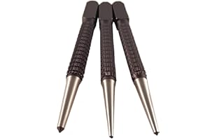 Dtacke 3pc High carbon steel Non Slip Automatic Center Punch Set DIY Marking Tool Metal Wood Scribe Marking Tool