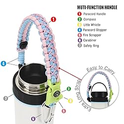 QeeCord Paracord Handle Compatible with Hydro Flask