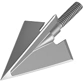 NIGSTAGLO 6 Pack Hunting Broadhead 100 Grain 420 Stainless Steel 3 Fixed Blade Broadhead Arrow Tips Archery Arrowhead for Crossbow and Compound Bow