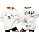 Custom Mama Tour Sweatshirt – Rocker Style Motherhood Gift, Personalized Outfit for Mom, Unique Mother's Day or Birthday Present
