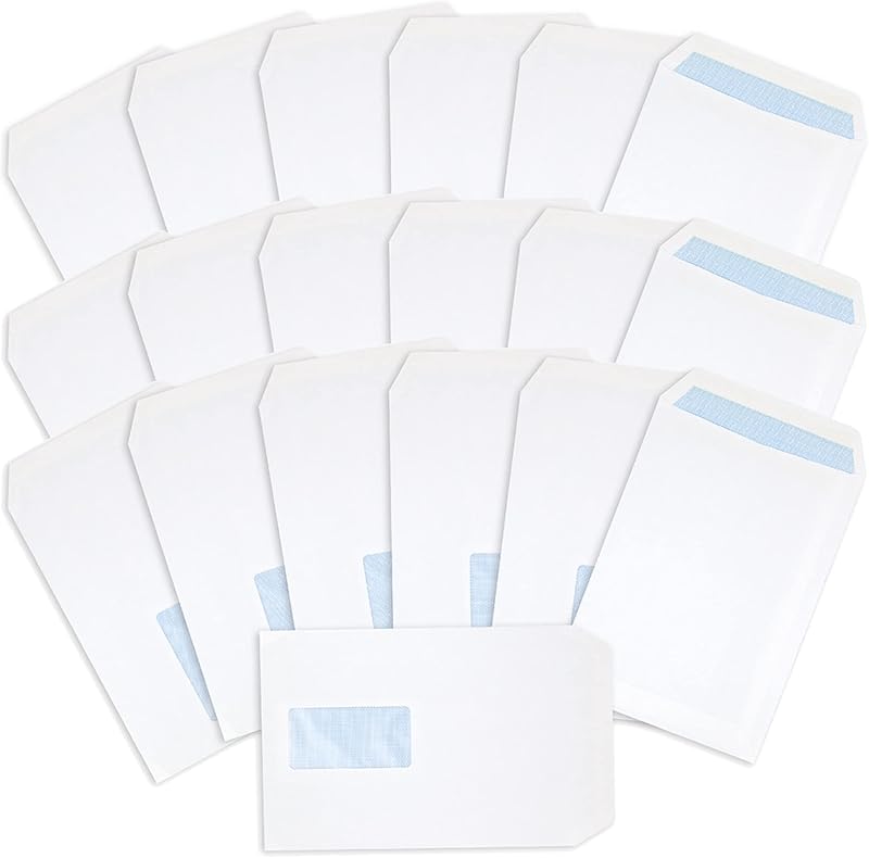 Postmaster C5 Window Envelopes 229 x 162mm A5 90GSM Self Seal Bulk 500