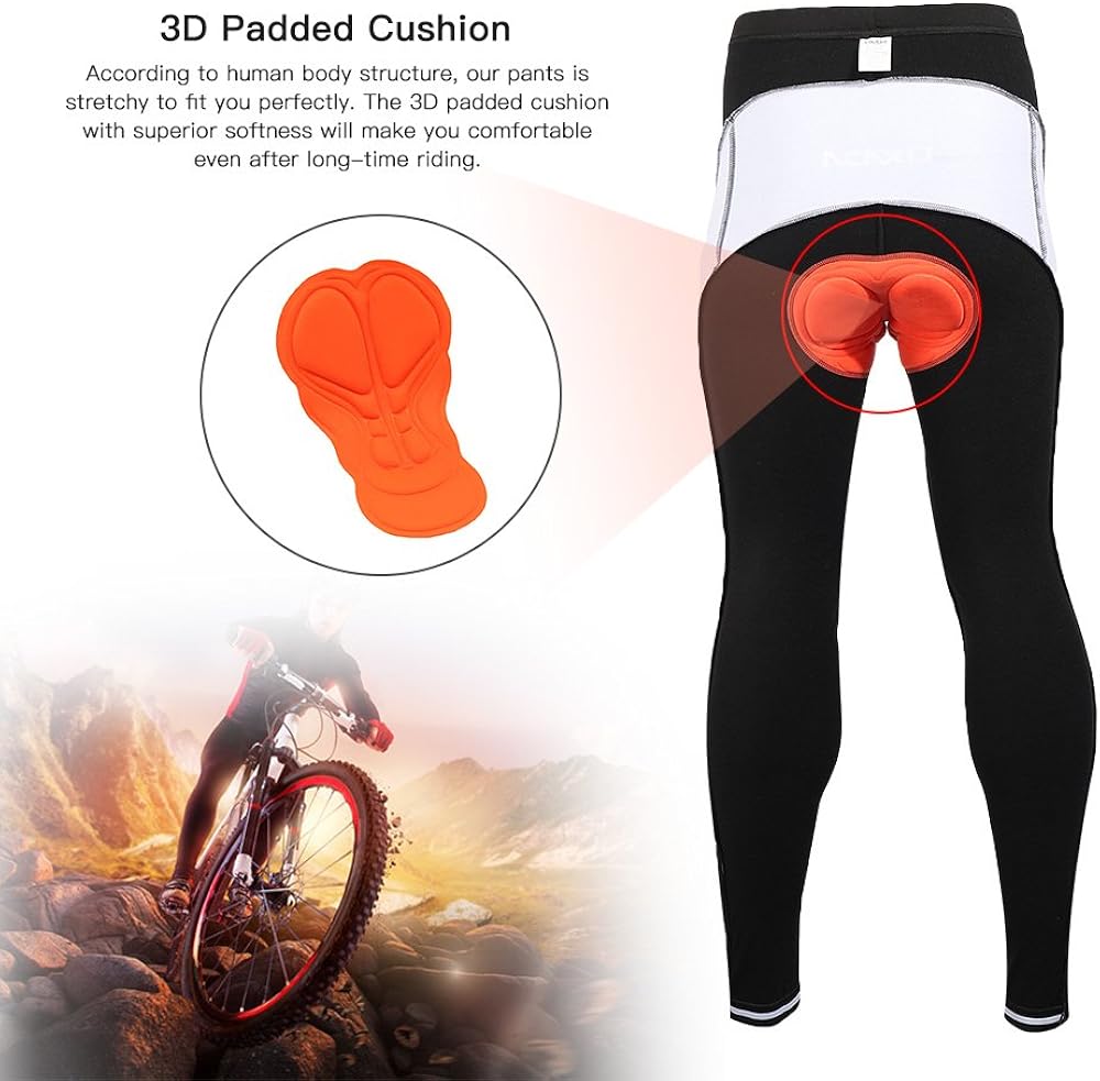 Lixada Men's Cycling Jersey Suit Winter Thermal Fleece Long Sleeve Mountain Bike Road Bicycle Shirt Padded Pants: Clothing