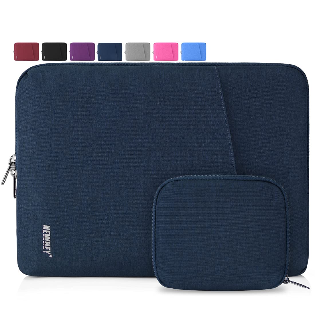 NEWHEY Laptop Sleeve Case 13-13.3 Inch Water Repellent Laptop Cover Bag Shock Resistant Notebook Protective Bag with Small Case Dark Blue