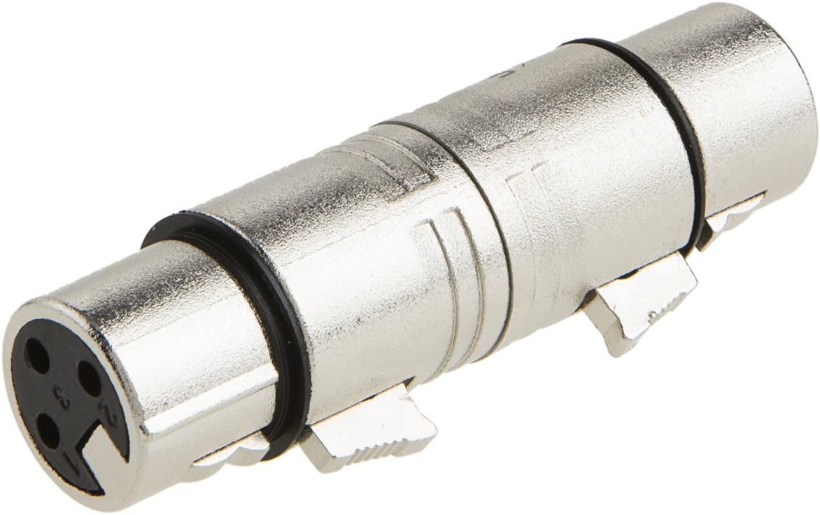 CableCreation [2-Pair] XLR Male to Male & XLR Female to Female 3PIN Adapter Connector Compatible Microphone,Mixer,Silver: Industrial & Scientific