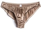 FEELITS 100% Mulberry Silk Underwear, Women's Silk Satin Low Rise Bikini Panties, Cute Sexy Shiny Panties for Women