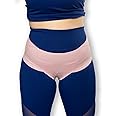 FEMME JOCK Patented Women’s Pelvic Floor Orthotic Support Belt ― Uterus Pain Relief Girdle for Dropped Bladder, Vulvar Varicosities, Postpartum Recovery, SPD | High Waist - Pink (XL)