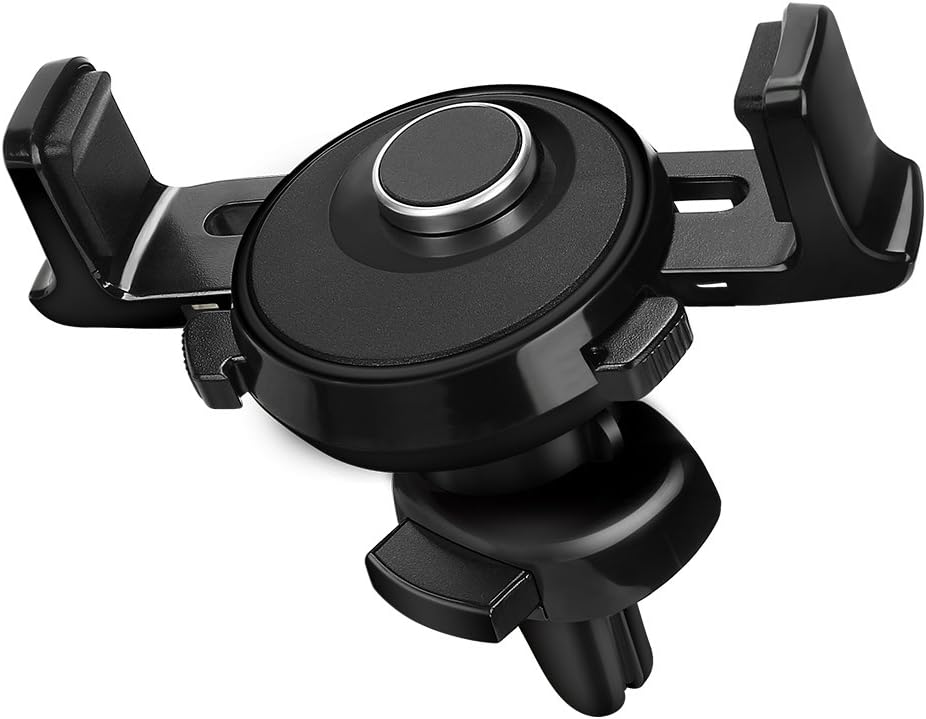 visnfa Car Phone Holder Mount Vent New Easy One-Touch Design Super Convenient for iphone x 8/8Plus/7/7Plus/6s/6Plus/5S, Samsung Galaxy S5/S6/S7/S8, Google Nexus, LG, Huawei and more