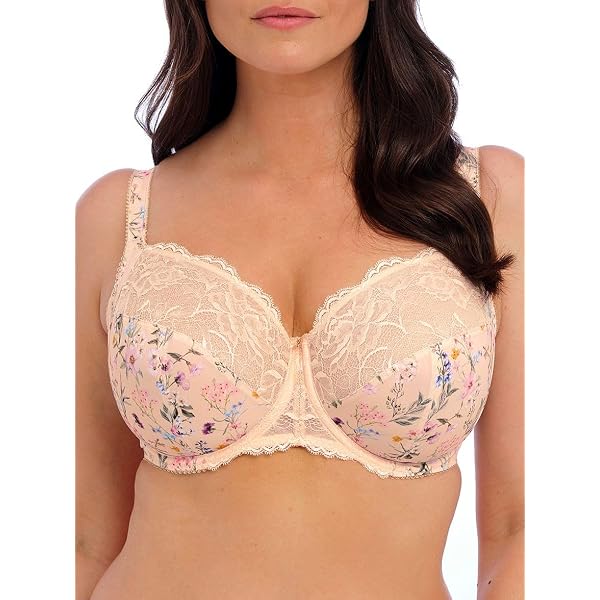 Fantasie Sofia Underwire Side Support Bra | Unlined 4-Part Cup Lift | Gold Embroidery | Stylish & Supportive Lingerie