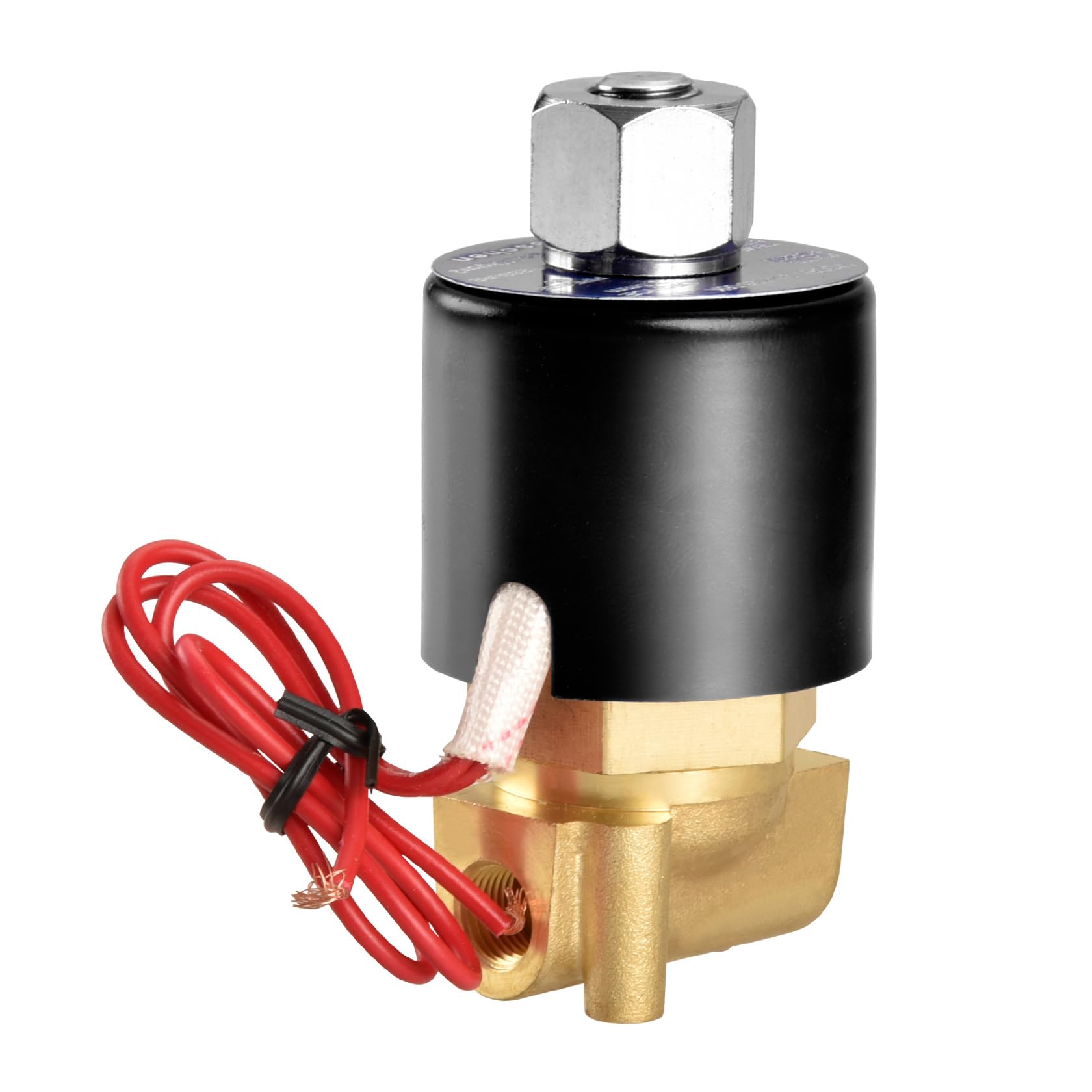 Heschen Brass Electric Solenoid Valve, 2W-025-06K, PT1/8'', Normally Open, Direct Action Water, Replacement Valve (AC220V-NO)