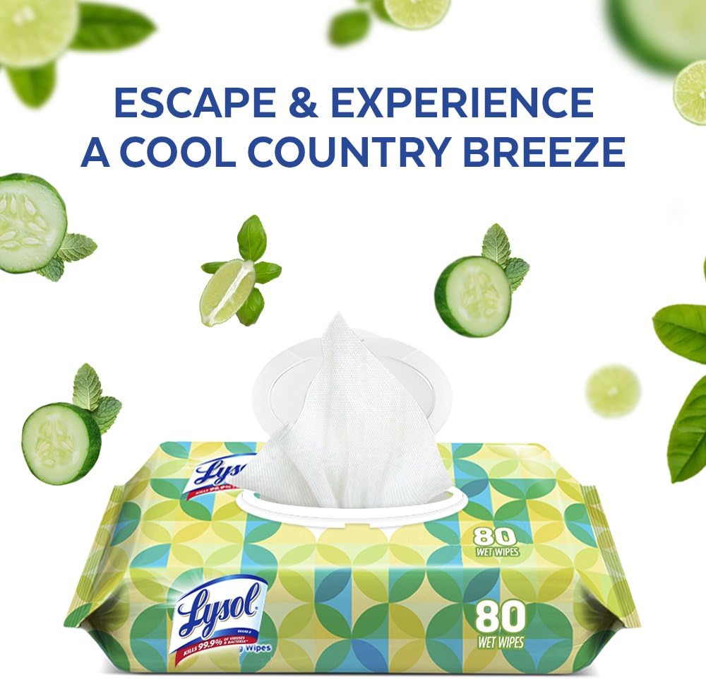 Lysol Handi-Pack Disinfecting Wipes, 320ct (4X80ct), Country Scent, Cleaning Wipes, Antibacterial Wipes, Sanitizing Wipes, Cleaning Supplies: Health & Personal Care