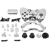 OSTENT Full Controller Shell Case Housing for Microsoft Xbox 360 Wireless Controller Color Silver
