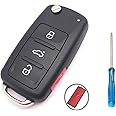 Keyless Entry Replacement Key Fob Cover Case fit for VW Jetta Passt Remote Control Key Fob Shell 4 Buttons