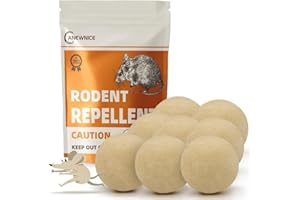 ANEWNICE Rodent Repellent, Mouse Repellents, Mice Repellent,Peppermint Oil to Repel Mice and Rats,Rat Deterrent for House/RV/Boat/Shed/Cabin,Natural Pest Control Indoors,Mice Away-8 Packs