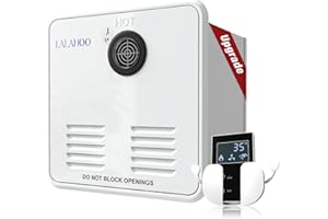 LALAHOO RV Tankless Water Heater, 65,000 BTU, 3.9 GPM, 2.80kPa,12V Instant Endless Hot Water with 15 x 15 inches White Door and Remote Controller LED Display,Compatible with all RV