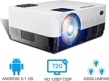 HM2 Mini proyector HD 1080P, Proyector de Video WiFi Bluetooth ...