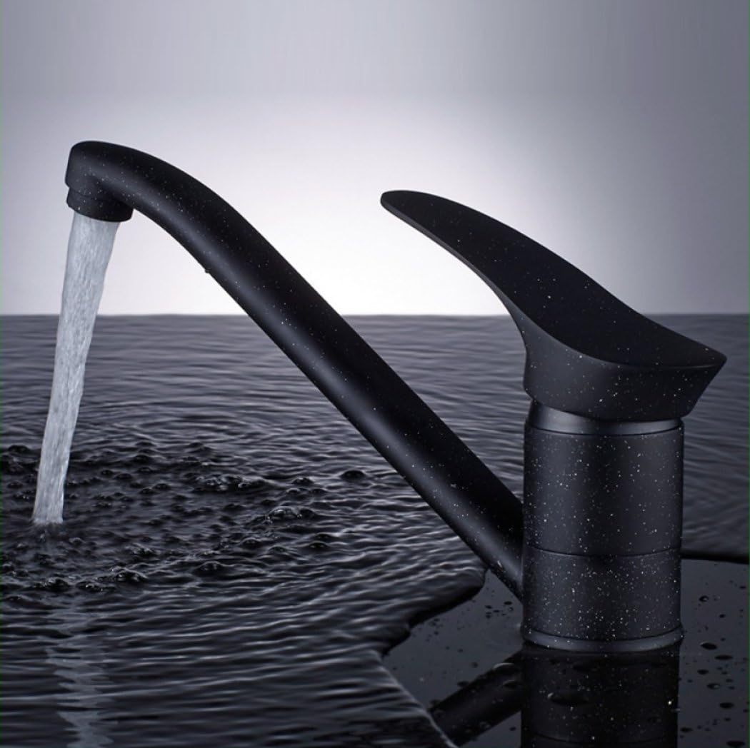 LD&P Bathroom Sink Taps,all bronze black white dot quartz bathroom washbasin faucet ,can rotate kitchen mixed water faucet,bathroom sink taps monobloc