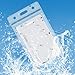 Mifflin-USA Plastic Waterproof ID Badge Holders (Clear, 2.25x3.5 Inch, 25 Pack), Vertical Hanging Name Card Holder with Zipper, Resealable Bulk Nametag Holders
