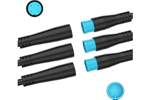 baluoqi 24AWG Cable Waterproof Extension Cable Male/Female Connector for Electric Bike Extension Cable ConnectorEssential Ebike Replacement Parts 2Pin 3Pin 4Pin 5Pin 6Pin