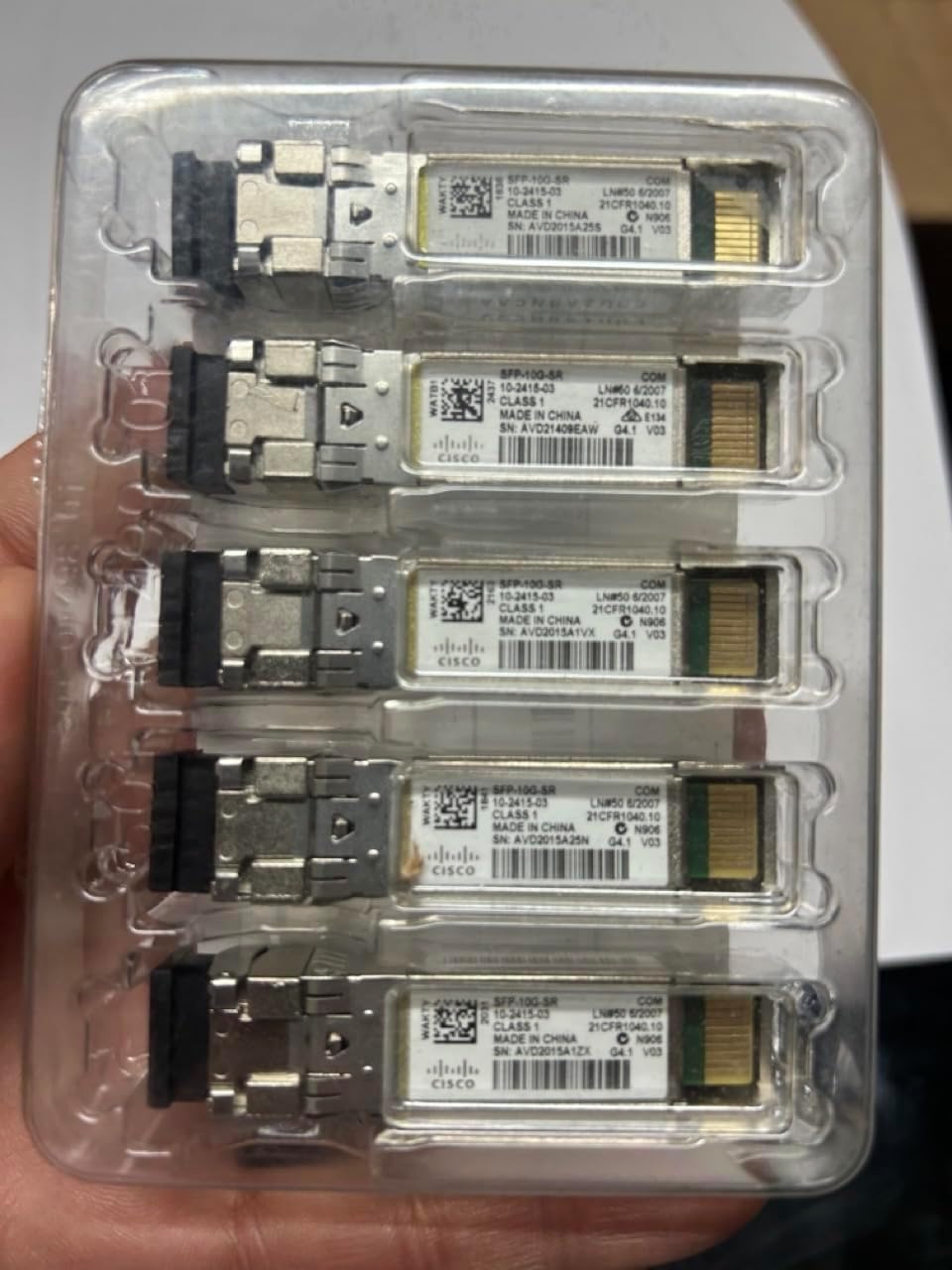 Cisco SFP-10G-SR 10Gbps SFP+ SR 850nm Multimode Fiber Transceiver Module