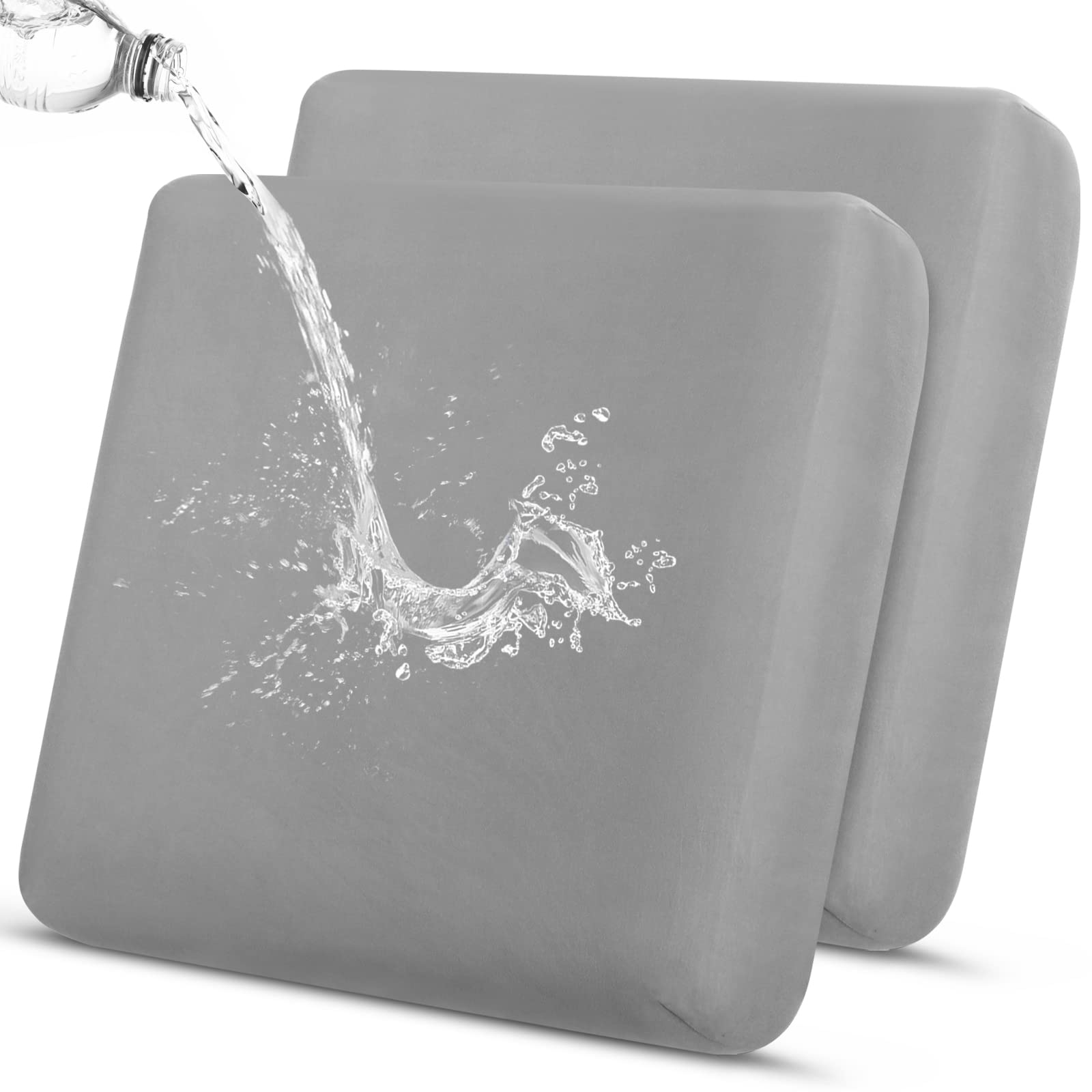 YISUN Waterproof Stretch Sofa Cushion Covers, Replacement Chair/Couch Cushion Covers, Furniture Protector Seat Cushion Slipcovers with Elastic Bottom