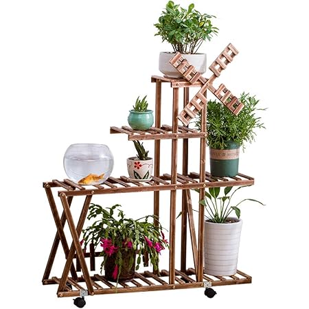 Soporte De Flor De Madera De Múltiples Capas Estantes De ...