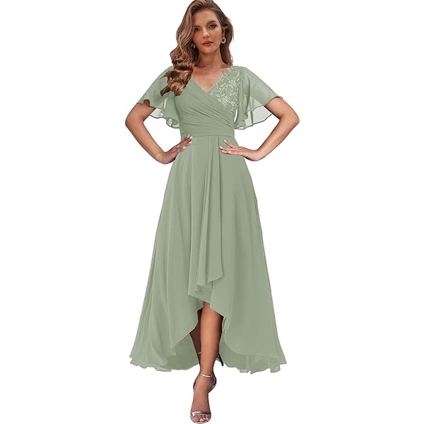 Amazon.com: Tea Length Mother of The Bride Dresses with Sleeves Lace Chiffon Formal Dress Hi-lo Blue Evening Gown Size 0 : Clothing, Shoes & Jewelry Amazon.com: Tea Length Mother of The Bride Dresses with Sleeves Lace Chiffon Formal Dress Hi-lo Blue Evening Gown Size 0 : Clothing, Shoes & Jewelry
