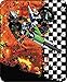 Motorcross Racing Dirtbike Checkered Flag Faux Fur Throw Blanket