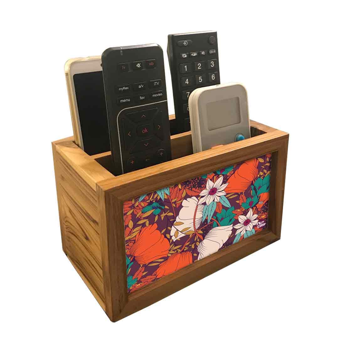 Nutcase Designer Teak Wood TV Remote Stand For Home Remote Holders