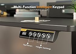 Claiks Standing Desk with Drawers, Stand Up