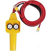 Winch Control Handle, Winch Wired Controller Hand Control Assembly Push Button Style 12V for Capstan 1500lbs‑5000lbs, Yellow 