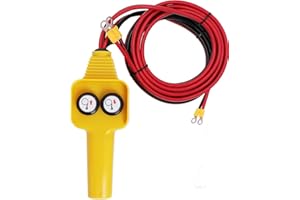 Winch Control Handle, Winch Wired Controller Hand Control Assembly Push Button Style 12V for Capstan 1500lbs‑5000lbs, Yellow 